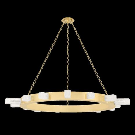 342-49-VB Corbett Lighting Citrine 15 Lt. Chandelier with Vintage Brass Finish