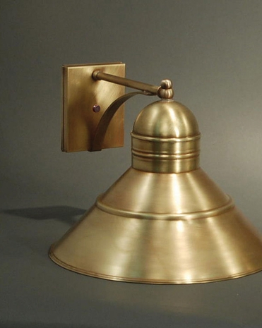 3441  Northeast Lantern Barn Wall Light in Antique or Dark Brass with Medium Base Socket