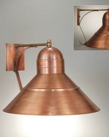 3451 Northeast Lantern Barn (1) Light Medium Base Wall Fixture With Multiple Glass & Finish Options