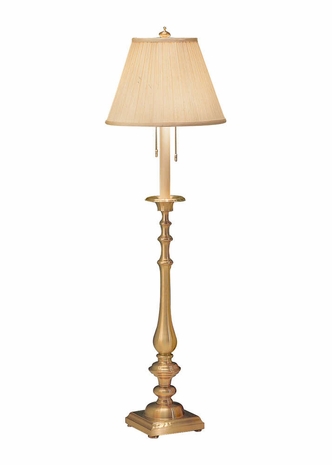 35 Wildwood Lamps Candlestick Floor Lamp with Antiqued Cast Brass