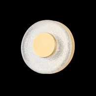 351-01-VB Corbett Lighting Pearl 1 Lt. Wall Sconce with Vintage Brass Finish