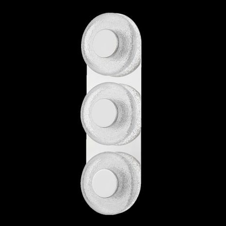 351-03-PN Corbett Lighting Pearl 3 Lt. Wall Sconce with Polished Nickel Finish