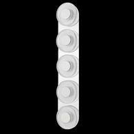 351-05-PN Corbett Lighting Pearl 5 Lt. Wall Sconce with Polished Nickel Finish