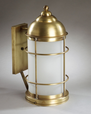 3531 Northeast Lantern Nautical (1) Light Medium Base Wall Fixture With Multiple Glass & Finish Options
