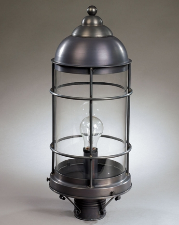 3533 Northeast Lantern Nautical (1) Light Medium Base Post Fixture With Multiple Glass & Finish Options