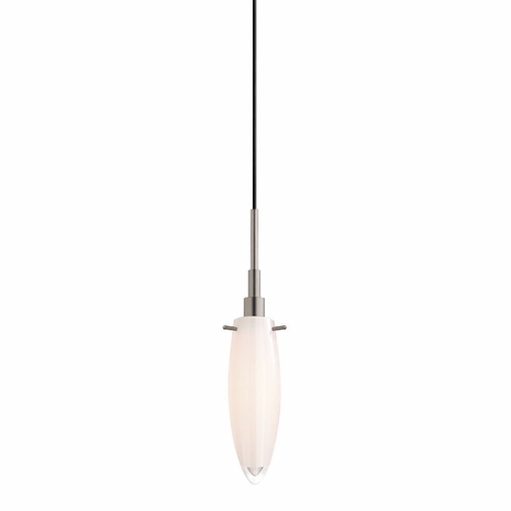 3551.13 Sonneman Candela Contemporary Classics Torpedo Pendant with Satin Nickel Finish