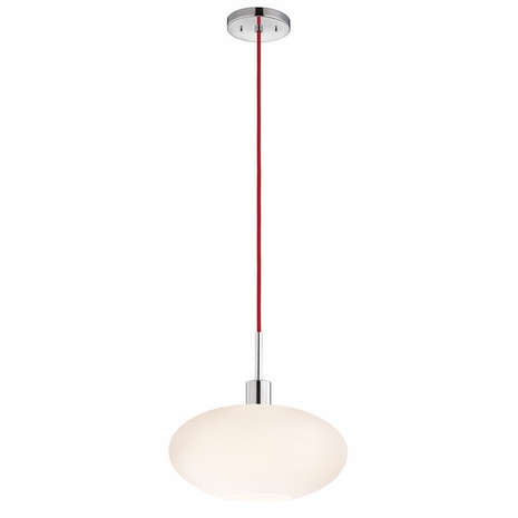 3567.01R Sonneman Glass Pendants Contemporary Grand Oval with Polished Chrome Finish