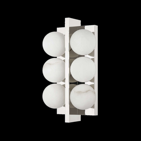 357-06-PN Corbett Lighting Emille 6 Lt. Wall Sconce with Polished Nickel Finish
