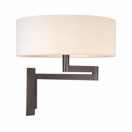 3620.51 Sonneman Modern Origins Osso Pin up Wall Lamp in Black Brass Finish