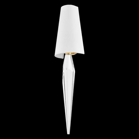 364-01-VPB Corbett Lighting Alps 1 Lt. Wall Sconce with Vintage Polished Brass Finish