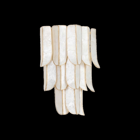 365-03-VGL Corbett Lighting Cartagena 3 Lt. Wall Sconce with Vintage Gold Leaf Finish