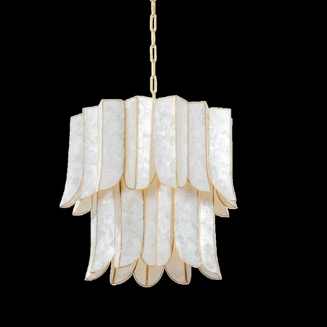 365-23-VGL Corbett Lighting Cartagena 7 Lt. Chandelier with Vintage Gold Leaf Finish