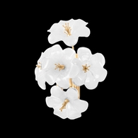 367-01-GL Corbett Lighting Hygea 1 Lt. Wall Sconce with Gold Leaf Finish