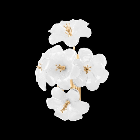 367-01-GL Corbett Lighting Hygea 1 Lt. Wall Sconce with Gold Leaf Finish