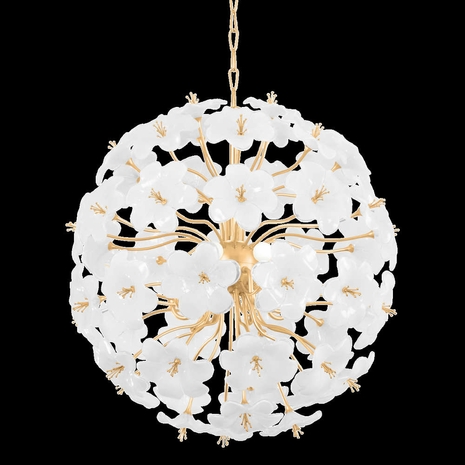 367-33-GL Corbett Lighting Hygea 8 Lt. Chandelier with Gold Leaf Finish
