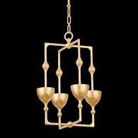 368-16-VGL Corbett Lighting Antalya 4 Lt. Lantern with Vintage Gold Leaf Finish