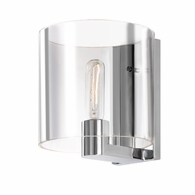 3690.01C Sonneman Delano Contemporary Classics Sconce with Polished Chrome Finish