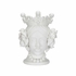 370019 Chelsea House 15.5in. Ceramic Elisabetta Female Head with Matte White Glaze Finish