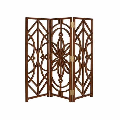 370025 Lisa Kahn Tree Of Life Screen - Walnut