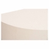 370033 Elizabeth Wicker 32.5in. Wood/Shagreen Daily Demilune with Cream Finish