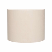 370033 Elizabeth Wicker 32.5in. Wood/Shagreen Daily Demilune with Cream Finish