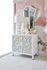 370071 Lisa Kahn Flower Of Life Cabinet - White