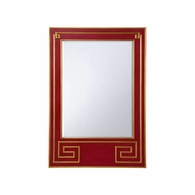 370086 Bradshaw Orrell Greek Hall Mirror - Red