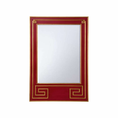 370086 Bradshaw Orrell Greek Hall Mirror - Red
