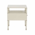 370096 Shayla Copas Landry Side Table - White