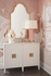370110 Lisa Kahn 19in. Ceramic Winged Creatures Ginger Jar with White Glaze/Gold Leaf Finish