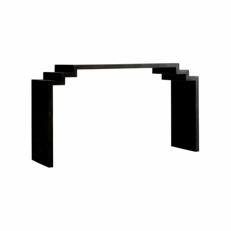 370126 Elizabeth Wicker Causeway Console - Black