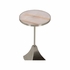 370144 Elizabeth Wicker Essex Drinks Table - Rose Quartz
