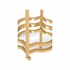 370155 Lisa Kahn Quatrefoil Bar Cart - Gold