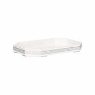 370159 Elizabeth Wicker Ambrose Tray - Silver