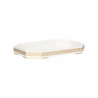 370160 Elizabeth Wicker Ambrose Tray Gold