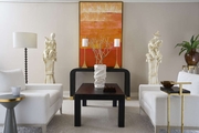 370352 Chelsea House 72in. Canvas/Wood Fence Wall Art with Hand Painted/Antique Gold Finish