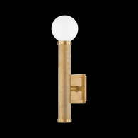 373-01-VB Corbett Lighting Pienza 1 Lt. Wall Sconce with Vintage Brass Finish