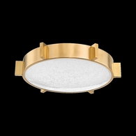 377-14-VB Corbett Lighting Ansonia 1 Lt. Flush Mount with Vintage Brass Finish