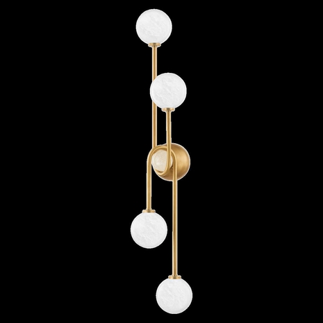 378-04-VB Corbett Lighting Astro 4 Lt. Wall Sconce with Vintage Brass Finish