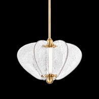 380-20-VB Corbett Lighting Freya 1 Lt. Pendant with Vintage Brass Finish