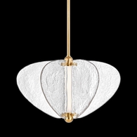 380-30-VB Corbett Lighting Freya 1 Lt. Pendant with Vintage Brass Finish