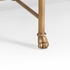 380087 Bill Cain 19in. Metal/Glass Gordon Oval Cocktail Table with Antique Gold Finish