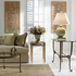 380087 Chelsea House Metal/Glass Antique Gold Gordon Oval Cocktail Table