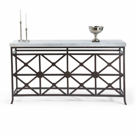380134 Chelsea House Eton Manor Sofa Table  - Bronze