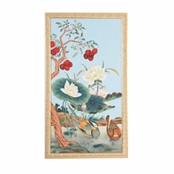 380277 Chelsea House 46in. Watercolor On Silk Baxter Panel - A with Gold Frame