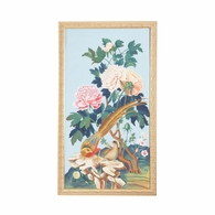 380278 Chelsea House 46in. Watercolor On Silk Baxter Panel - B with Gold Frame
