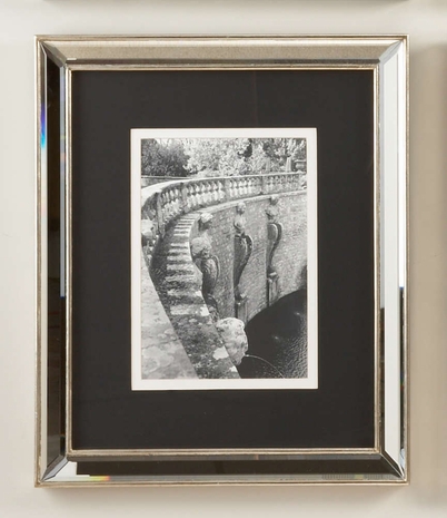 380375 Chelsea House Lithograph Print Mirrored Frame Italian Garden III