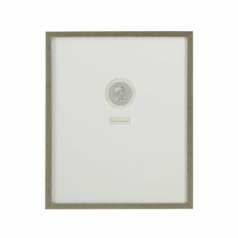380466 Chelsea House Lithograph Print Antique Silver Frame Marcus Brutus