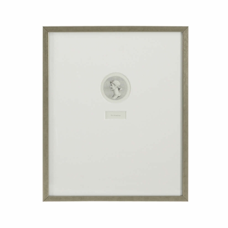 380467 Chelsea House Lithograph Print Antique Silver Frame Octavia