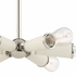 3807-PN Crystorama Zodiac 6 Light Polished Nickel Chandelier